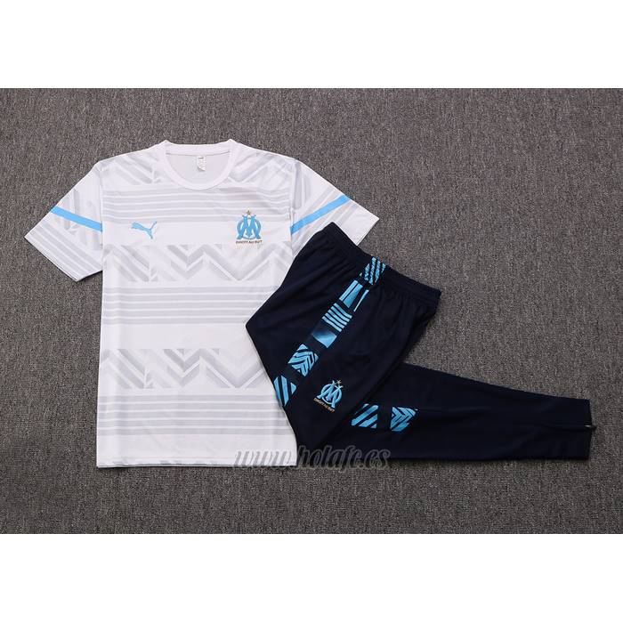 Chandal del Olympique Marsella Manga Corta 2022-2023 Gris